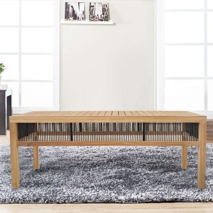 Solid Teak Wood String Coffee Table Furniture Supplier
