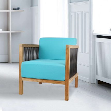 Solid Teak Wood String Armchair Furniture Supplier