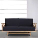 Solid Teak Wood Stripe Sofa Furniture Supplier