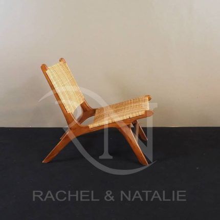 Solid Teak Wood Diana Lazy Rattan Chair Furniture Supplier