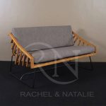 Solid Teak Wood Gill Sofa 2 Seater Furniture Supplier