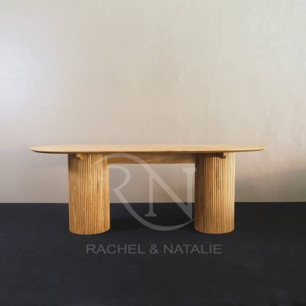 Solid Teak Wood Marbella Oval Dining Table Furniture Supplier