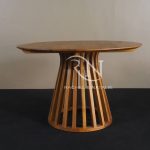 Solid Teak Wood Ruth Round Dining Table Furniture Supplier
