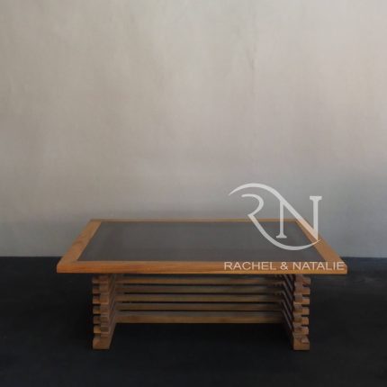 Supplier Stripe Coffee Table Teak Wood
