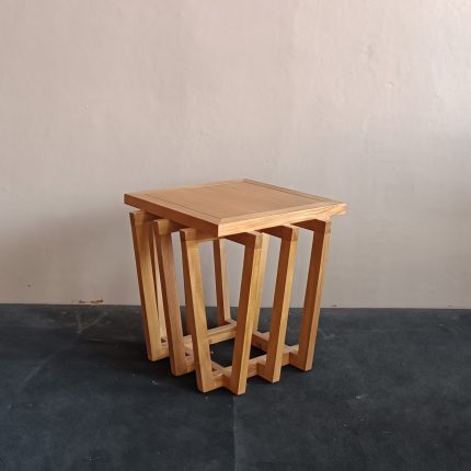 Solid Teak Wood Grill Side Table Furniture Supplier