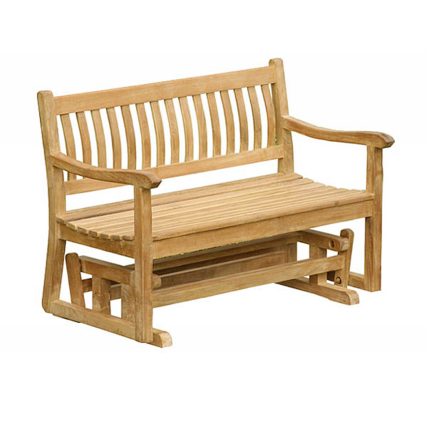 Glider Teak Garden Furniture Bench Supplier