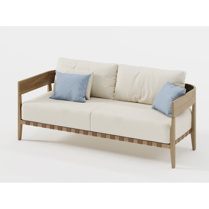 Fin Teak Garden Sofa Furniture Supplier