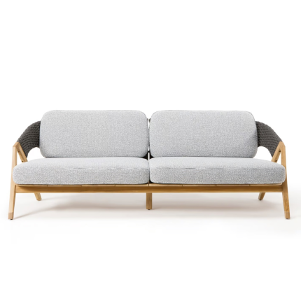 Knit Teak Garden Furniture Sofa Supplier